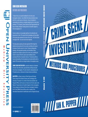 cover image of Crime Scene Investigation